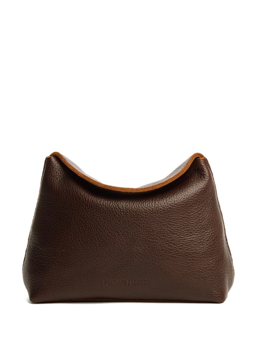 Portland Leather Goods Snappy Flappy pouch in NUTMEG